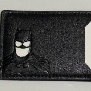 Batman Style Wallet with ID Window Card Holder Superhero Mask Design